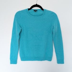Talbots blue cashmere sweater